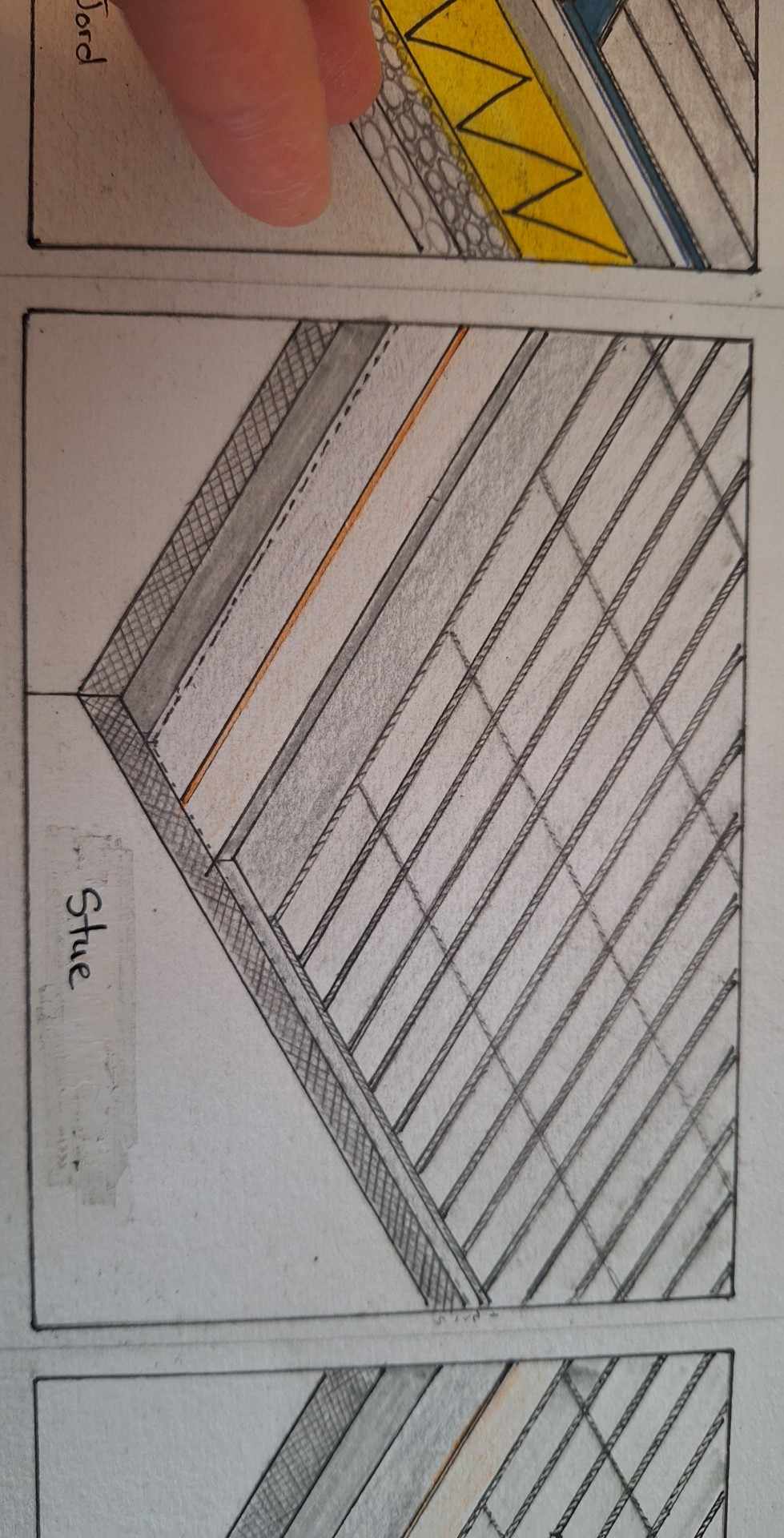 Floor construction - working sketch