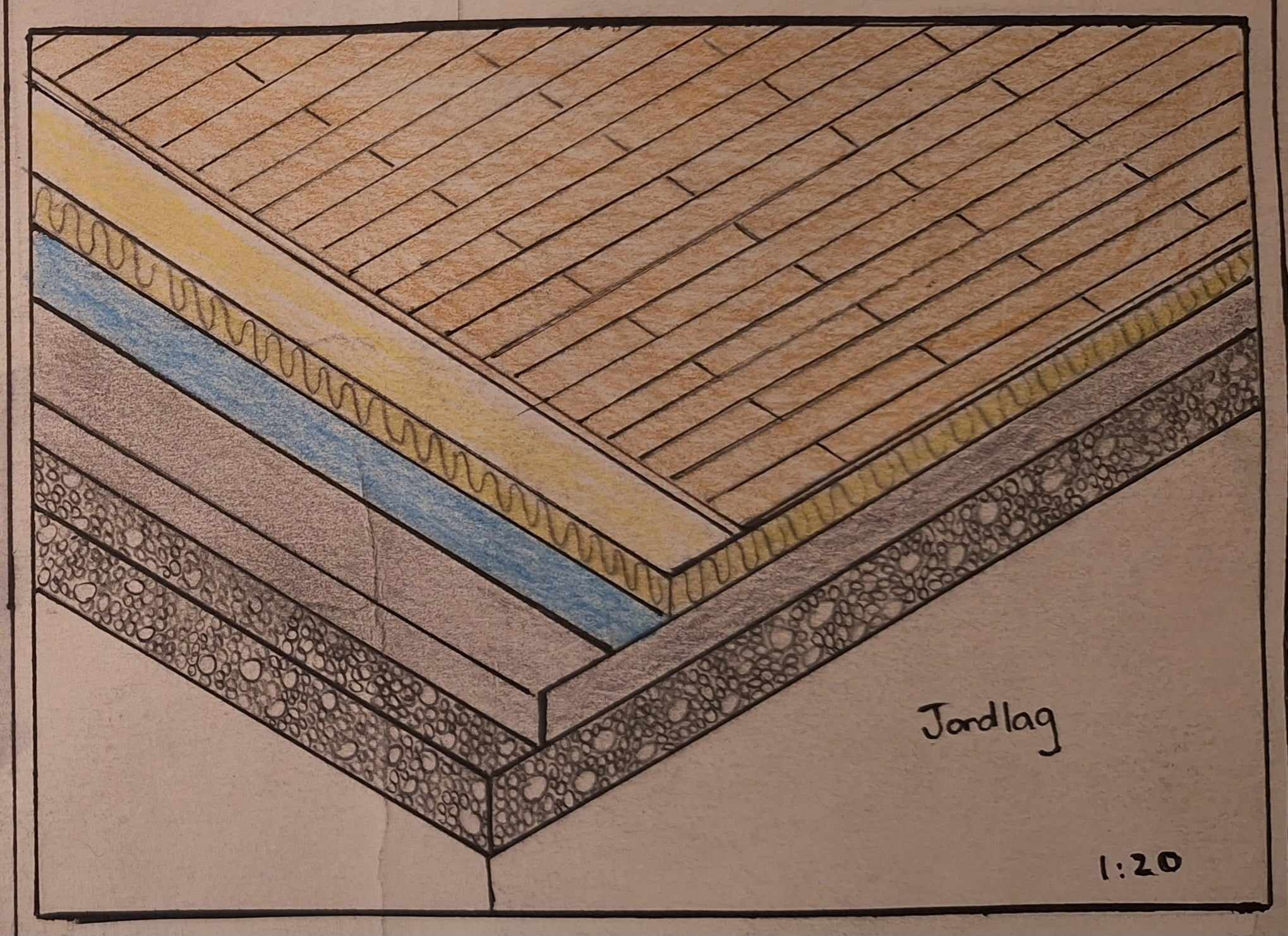 Ground-floor assembly - variant 2