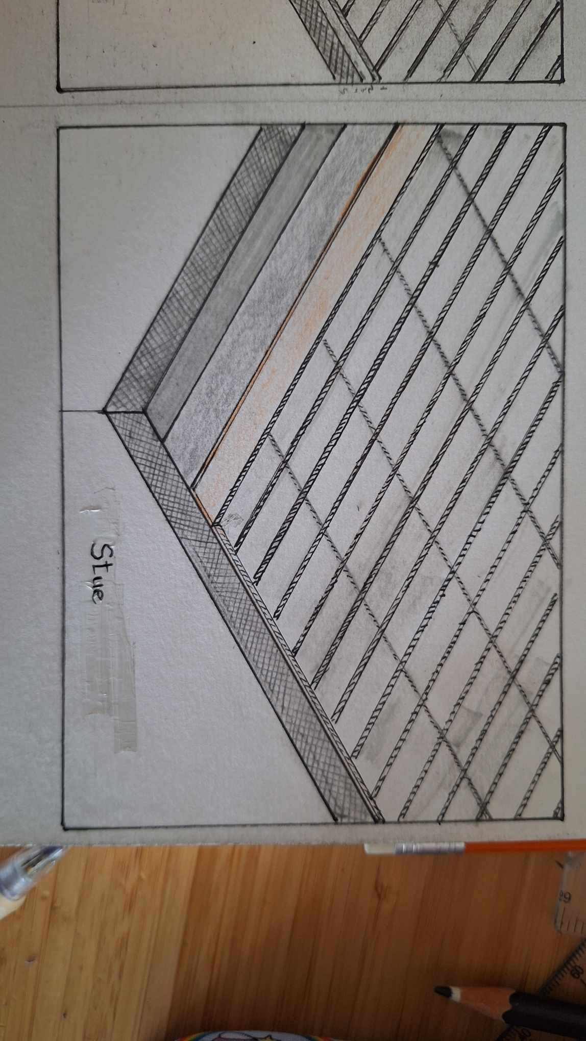 Ground-floor slab - study view